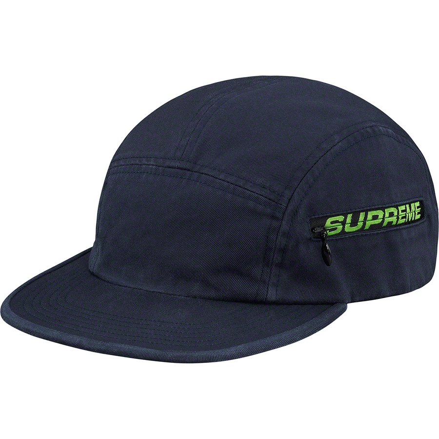 Supreme Side Zip Camp Cap Navy - Novelship