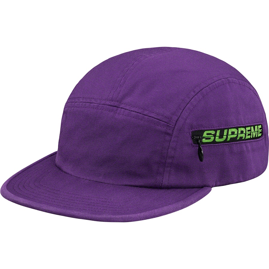 Buy Supreme Side Zip Camp Cap Purple Novelship