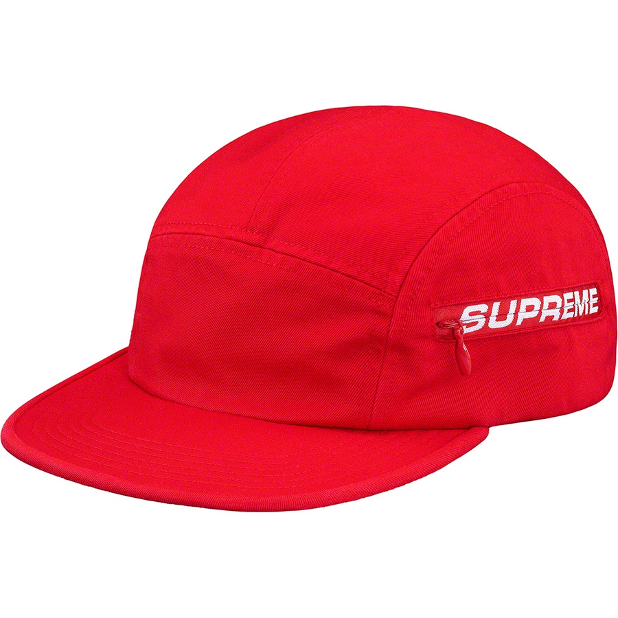 Supreme Side Zip Camp Cap Red - Novelship