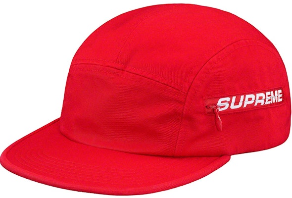 Supreme Gorra Roja con Cremallera Lateral Camp Cap Buy Supreme Gorra Roja con Cremallera Lateral Camp Cap