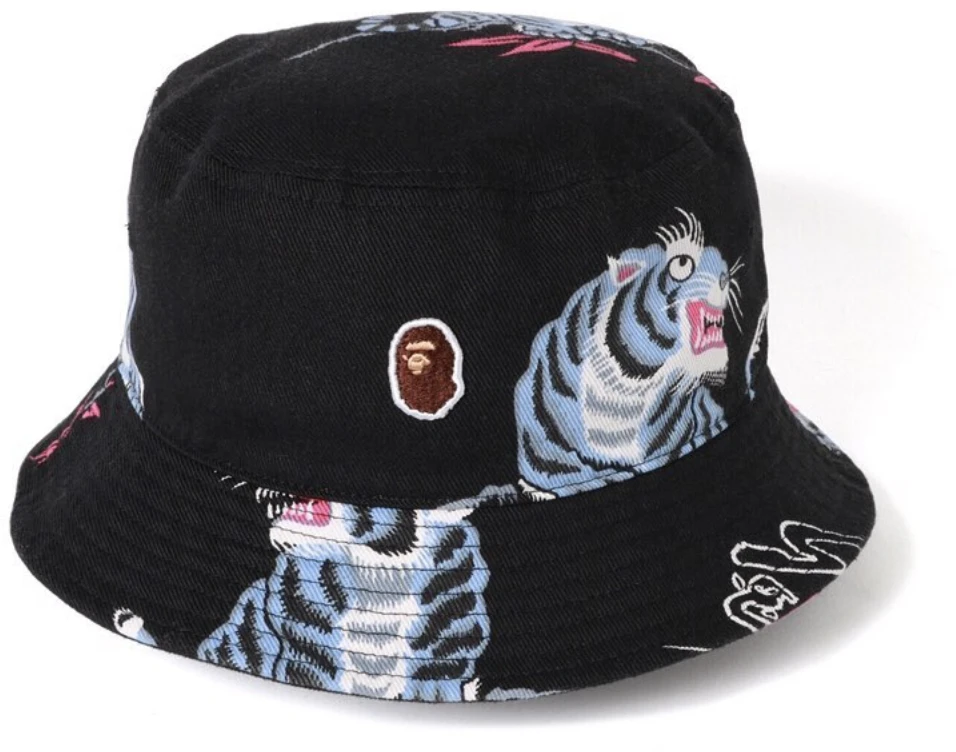 bape-tiger-pattern-hat-black
