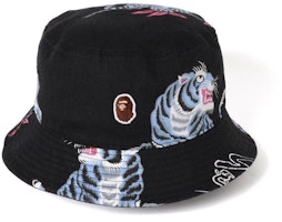 BAPE Tiger Pattern Hat Black BAPE Tiger Pattern Hat Black