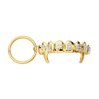 Supreme Fronts Keychain Gold