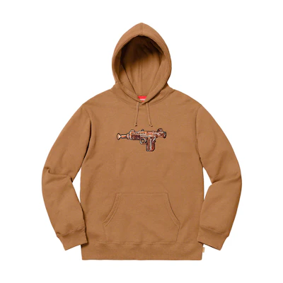 Supreme Toy Uzi Hooded Sweatshirt Brown