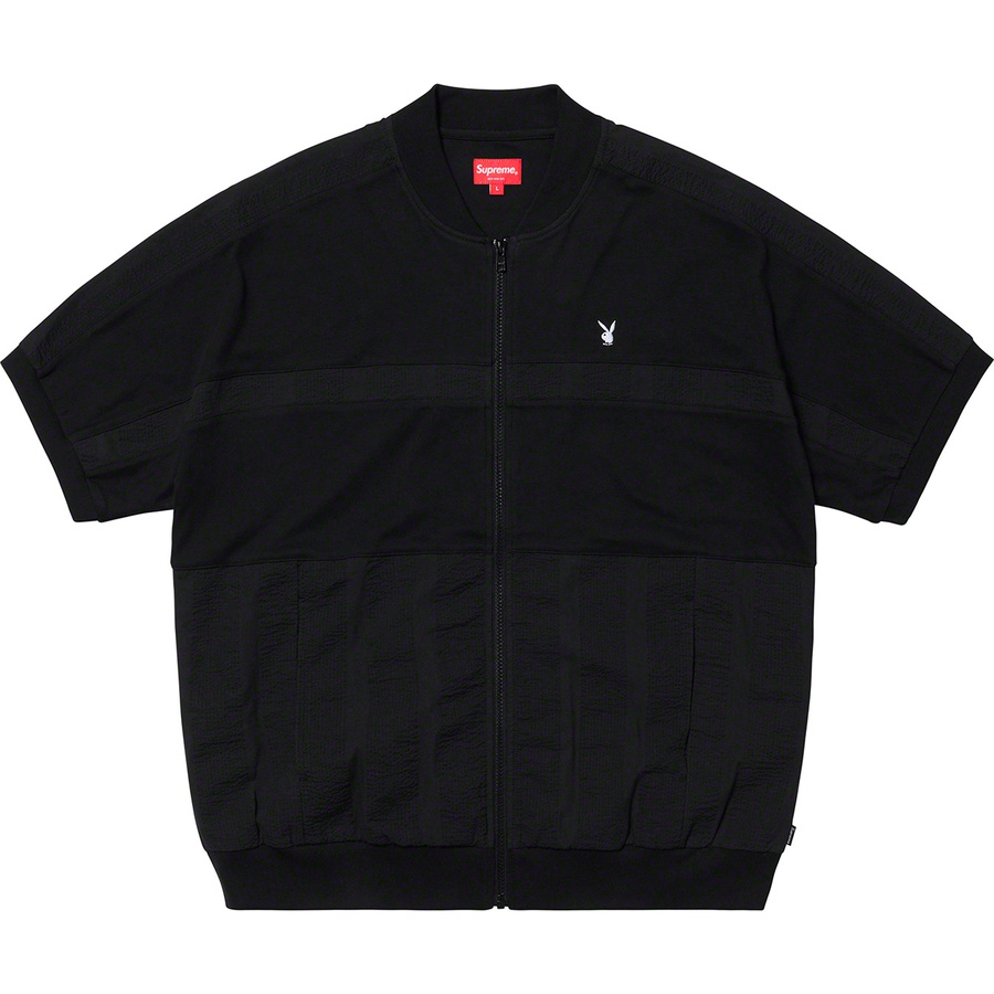 Supreme Playboy Leisure Zip Up Top Black