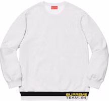 Supreme Rib Stripe Crewneck Ash Grey