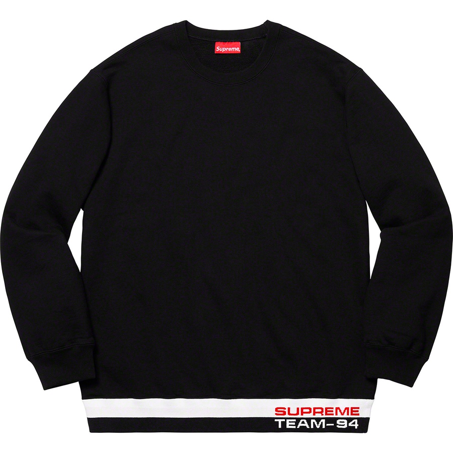 Supreme Rib Stripe Crewneck Black - Novelship