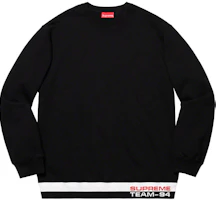 Supreme Rib Stripe Crewneck Black Supreme Rib Stripe Crewneck Black