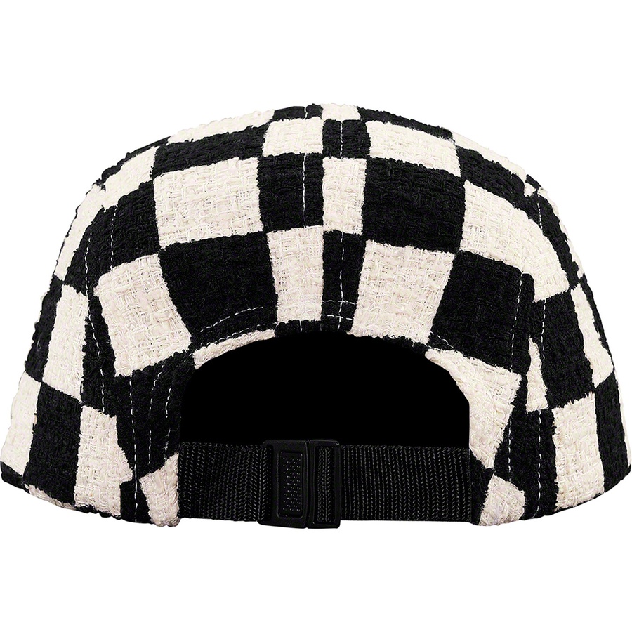 Supreme Checkerboard Boucle Camp Cap Black - Novelship