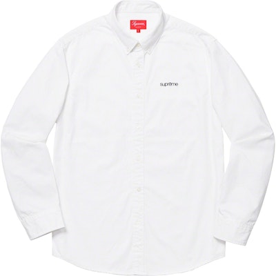 Supreme Washed Twill Shirt White Buy Supreme Washed Twill Shirt White