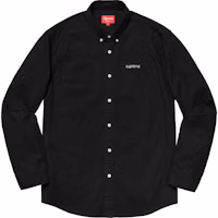 Supreme Washed Twill Shirt Black Supreme Washed Twill Shirt Black