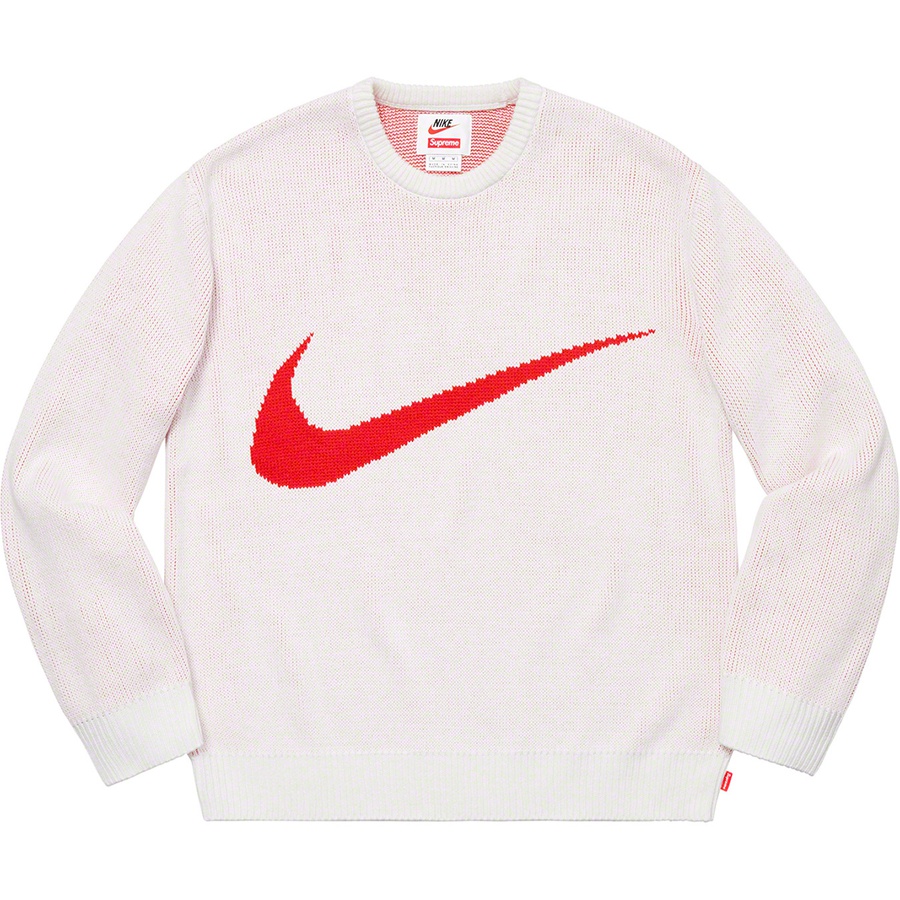 Supreme x Nike Swoosh Sweater White - Novelship