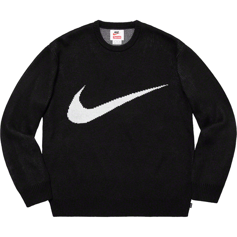 Supreme x Nike Swoosh Sweater Black