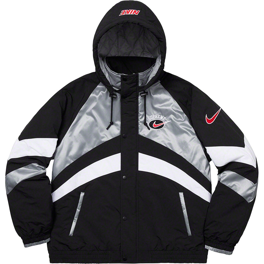 Nike windbreaker silver sale