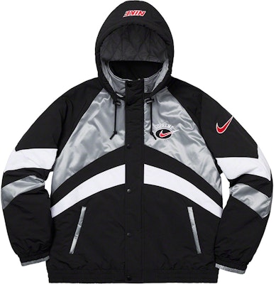 Supreme x Nike Hooded Sport Jacket Silver Buy Supreme x Nike Hooded Sport Jacket Silver