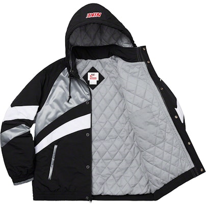 Supreme x Nike Hooded Sport Jacket Silver Lookbook Supreme x Nike Hooded Sport Jacket Silver