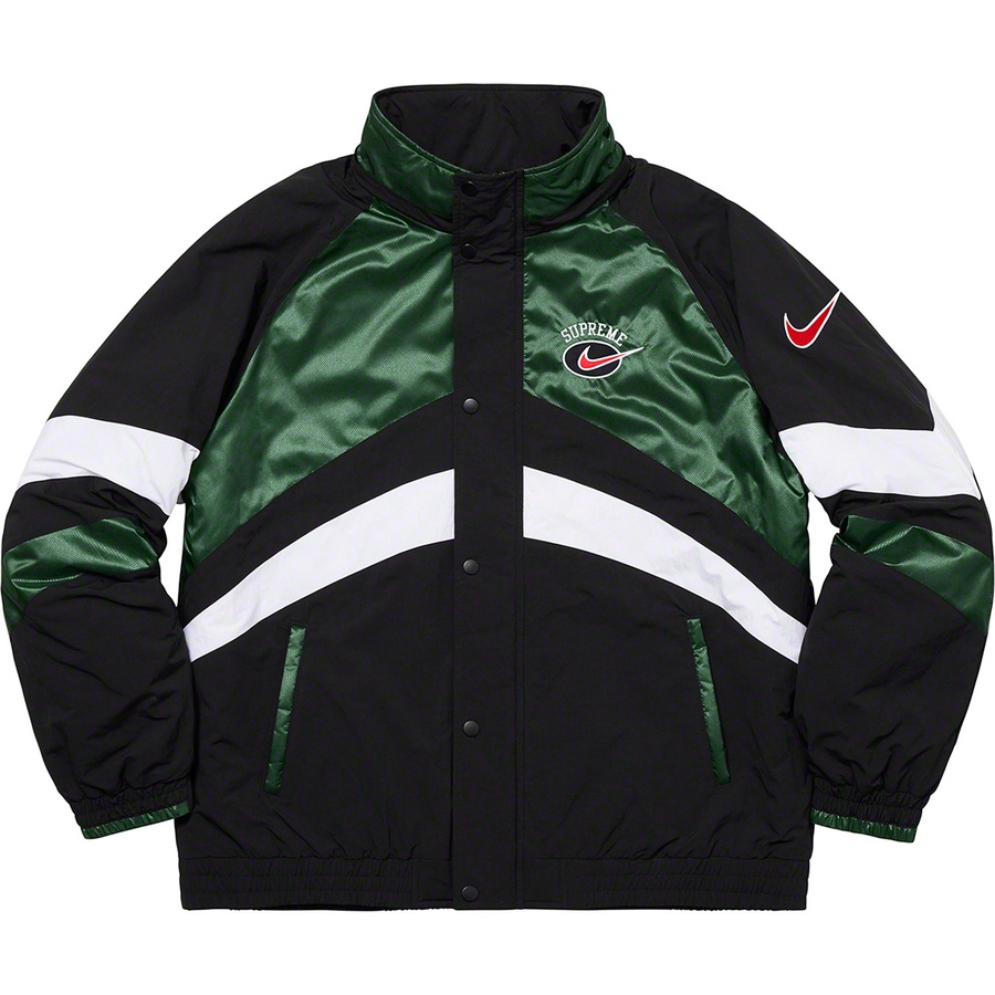 nike hooded sport jacket green M