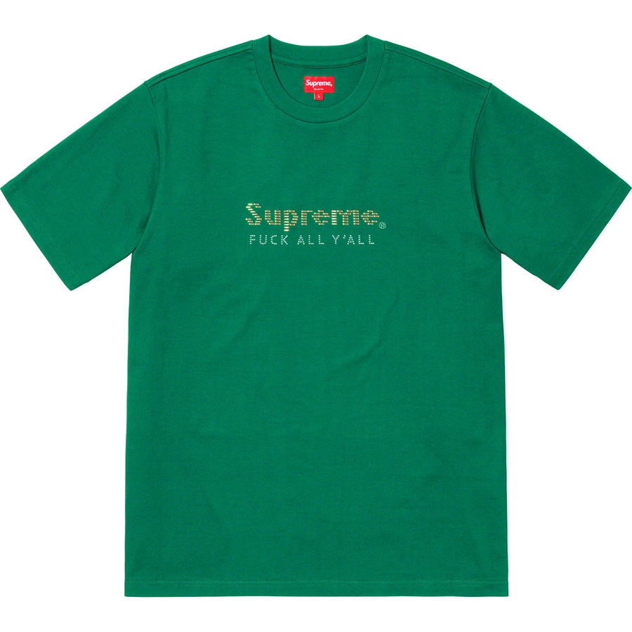 Supreme Gold Bars Tee Green