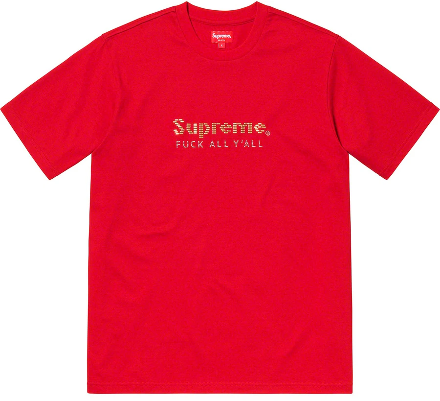 supreme-gold-bars-tee-red