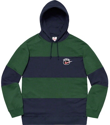 Supreme x Nike Stripe Hooded Sweatshirt Navy Buy Supreme x Nike Stripe Hooded Sweatshirt Navy