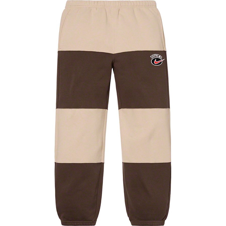 Supreme x Nike Stripe Sweatpant Tan Novelship