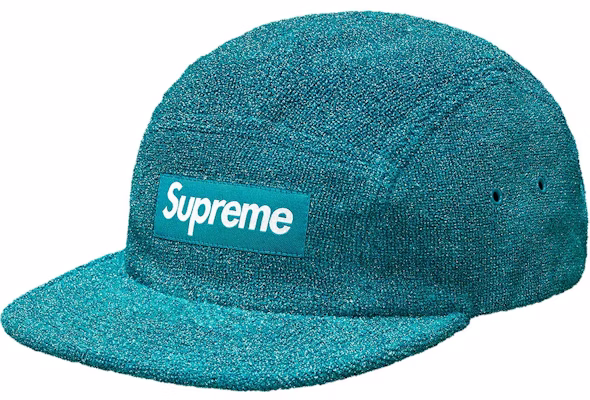 Supreme Gorra Camp Terry Brillante Verde Azulado Buy Supreme Gorra Camp Terry Brillante Verde Azulado