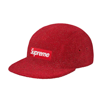 Supreme Glitter Terry Camp Cap Red