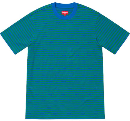 Baju Supreme Logo Stripe S/S Warna Royal Buy Baju Supreme Logo Stripe S/S Warna Royal