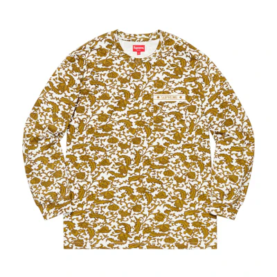 Supreme Damask L/S Top Gold