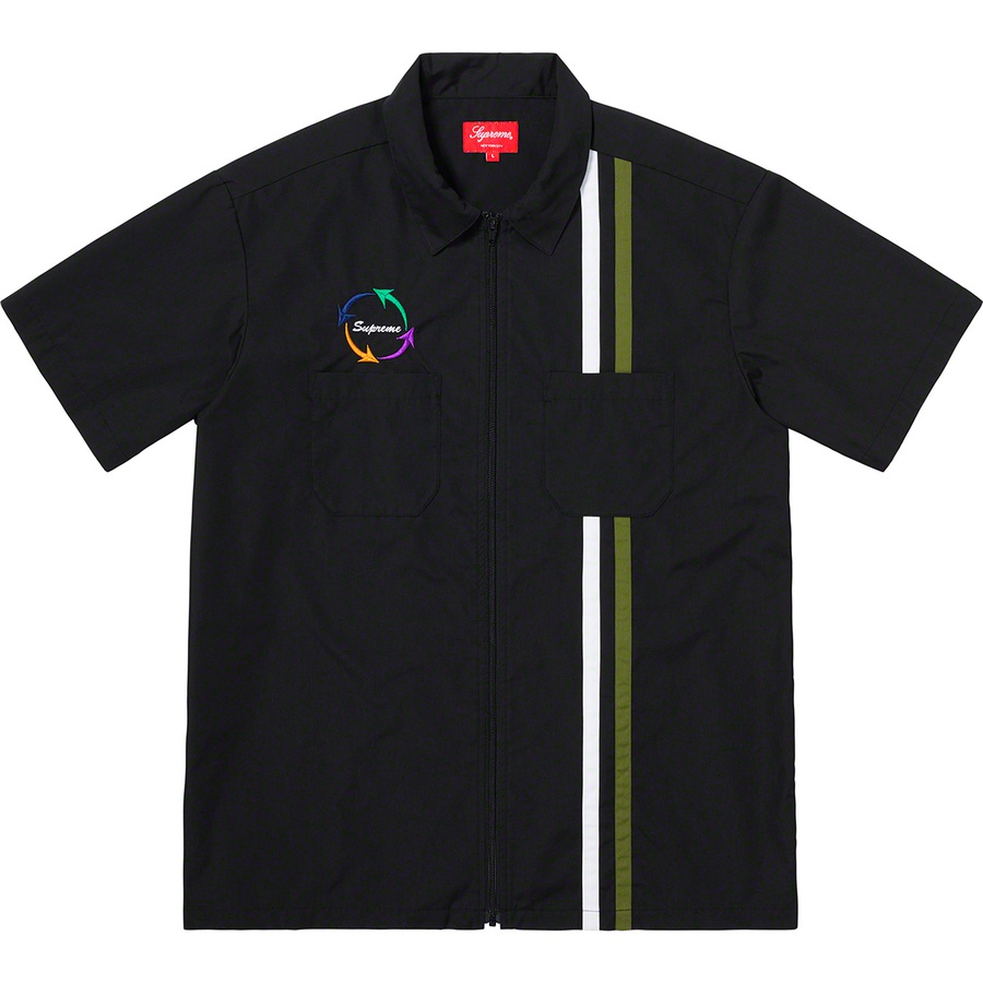 Supreme Zip Up S/S Work Shirt Black - Novelship