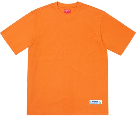 Supreme Kaos Oblong Label Atletik Oranye Buy Supreme Kaos Oblong Label Atletik Oranye