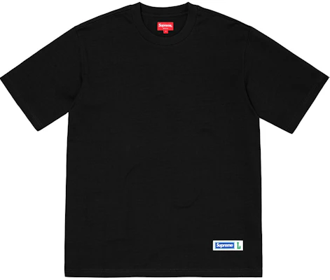 Supreme Camiseta Etiqueta Atlética Negra Buy Supreme Camiseta Etiqueta Atlética Negra
