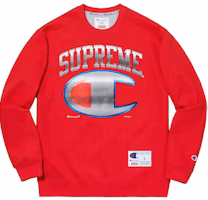 Supreme x Champion Chrome Crewneck Red Supreme x Champion Chrome Crewneck Red
