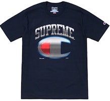 Supreme x Champion Chrome S/S Top Navy Supreme x Champion Chrome S/S Top Navy
