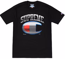 Supreme x Champion Chrome S/S Top Black Supreme x Champion Chrome S/S Top Black