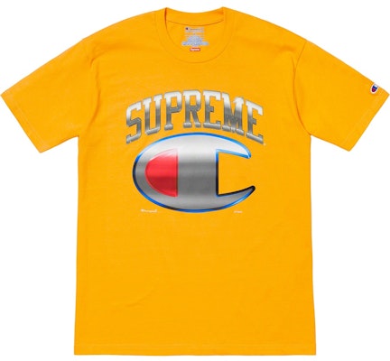 Supreme x Champion 铬色短袖上衣金色款 Buy Supreme x Champion 铬色短袖上衣金色款