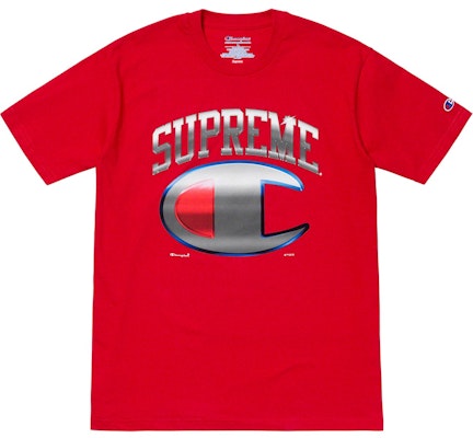 Supreme x Champion铬色短袖上衣红色款 Buy Supreme x Champion铬色短袖上衣红色款