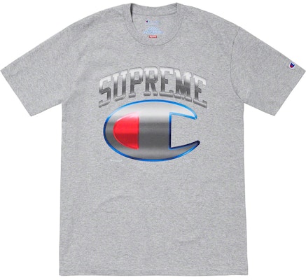 Supreme x Champion 铬色短袖上衣 石灰灰 Buy Supreme x Champion 铬色短袖上衣 石灰灰