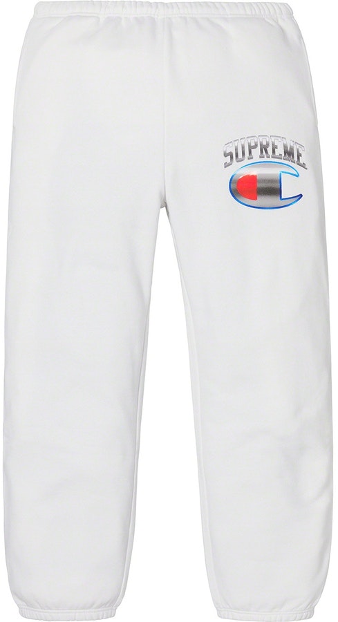 supreme-champion-chrome-sweatpants-white