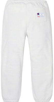 Supreme x Champion Pantalón Deportivo Blanco Cromo Order Supreme x Champion Pantalón Deportivo Blanco Cromo