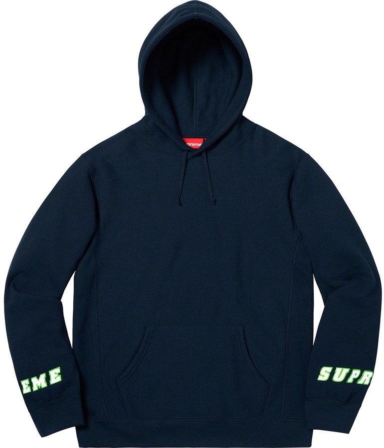 supreme-wrist-logo-hooded-sweatshirt-navy