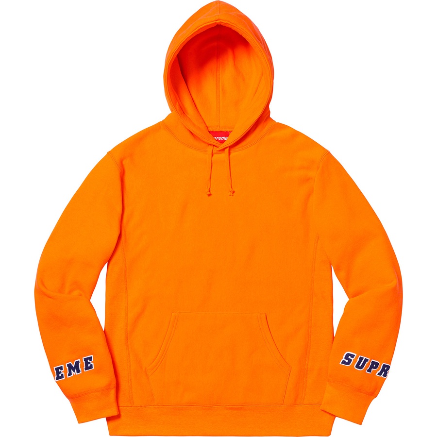 Supreme Wrist Logo Hooded Sweatshirt Orange - Novelship