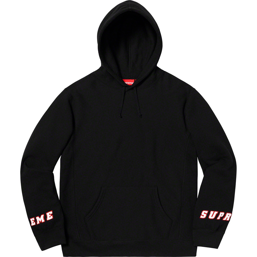 Supreme Wrist Logo Hooded Sweatshirt Black - Novelship