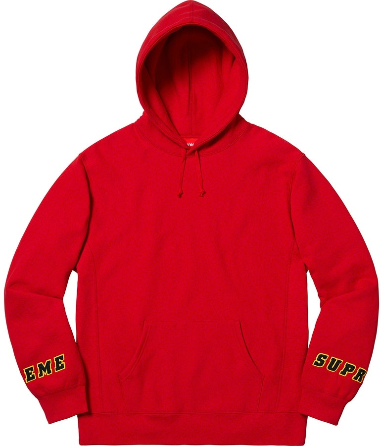 supreme-wrist-logo-hooded-sweatshirt-red