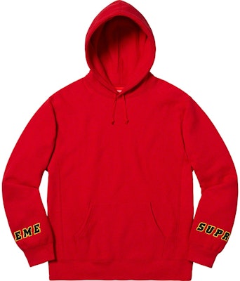 Supreme Baju Hujung Lengan Logo Hoodie Merah Buy Supreme Baju Hujung Lengan Logo Hoodie Merah