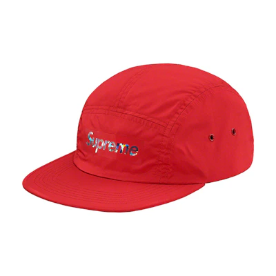 Supreme Holographic Logo Camp Cap Red