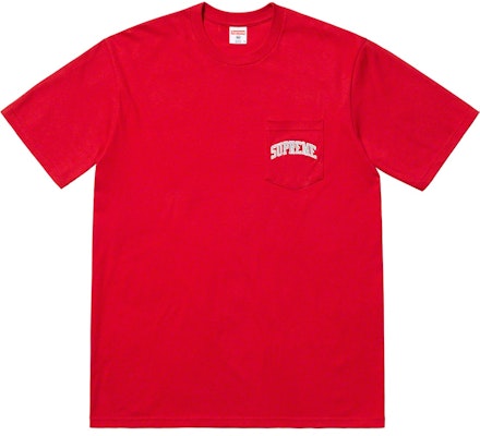 Supreme NFL Raiders 47 Pocket Tee Red Buy Supreme NFL Raiders 47 Pocket Tee Red
