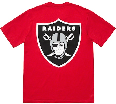 Supreme NFL Raiders 47 Pocket Tee Red Order Supreme NFL Raiders 47 Pocket Tee Red