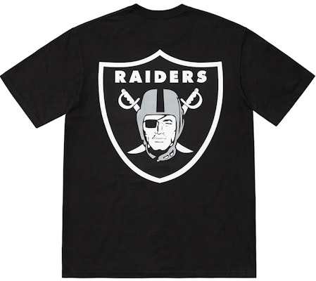 Supreme NFL Raiders '47 Kaos Saku Hitam Order Supreme NFL Raiders '47 Kaos Saku Hitam