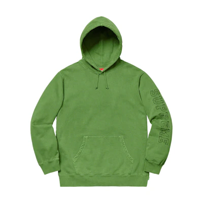 Supreme Overdyed Hooded Sweatshirt Green